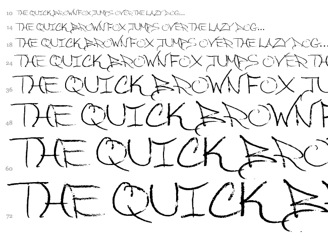 So Long My Dear font waterfall